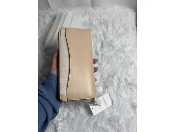 Coach Zip-Around Wallet in Nude Leather - Picture 5 of 6